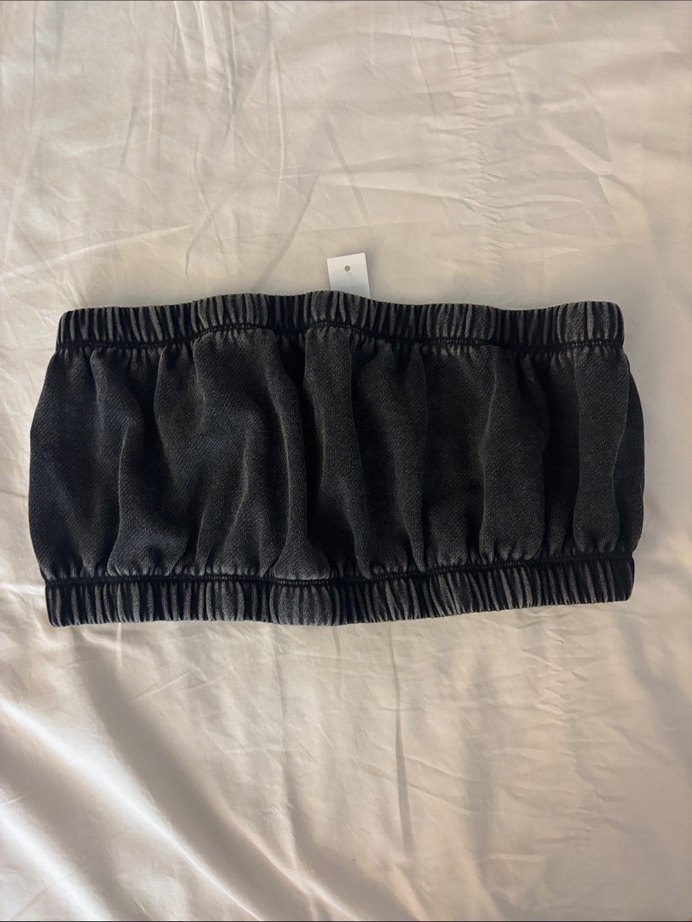 NWT Garage Cropped Tube Top - Washed Black - Size Small